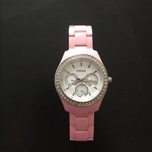 Pink Fossil Watch